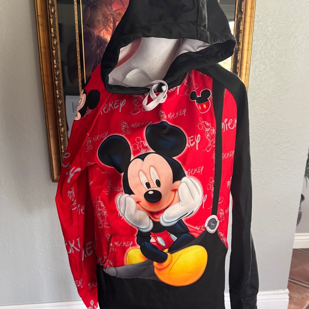Disney Mickey Mouse Kids Hoodie - Red and Black